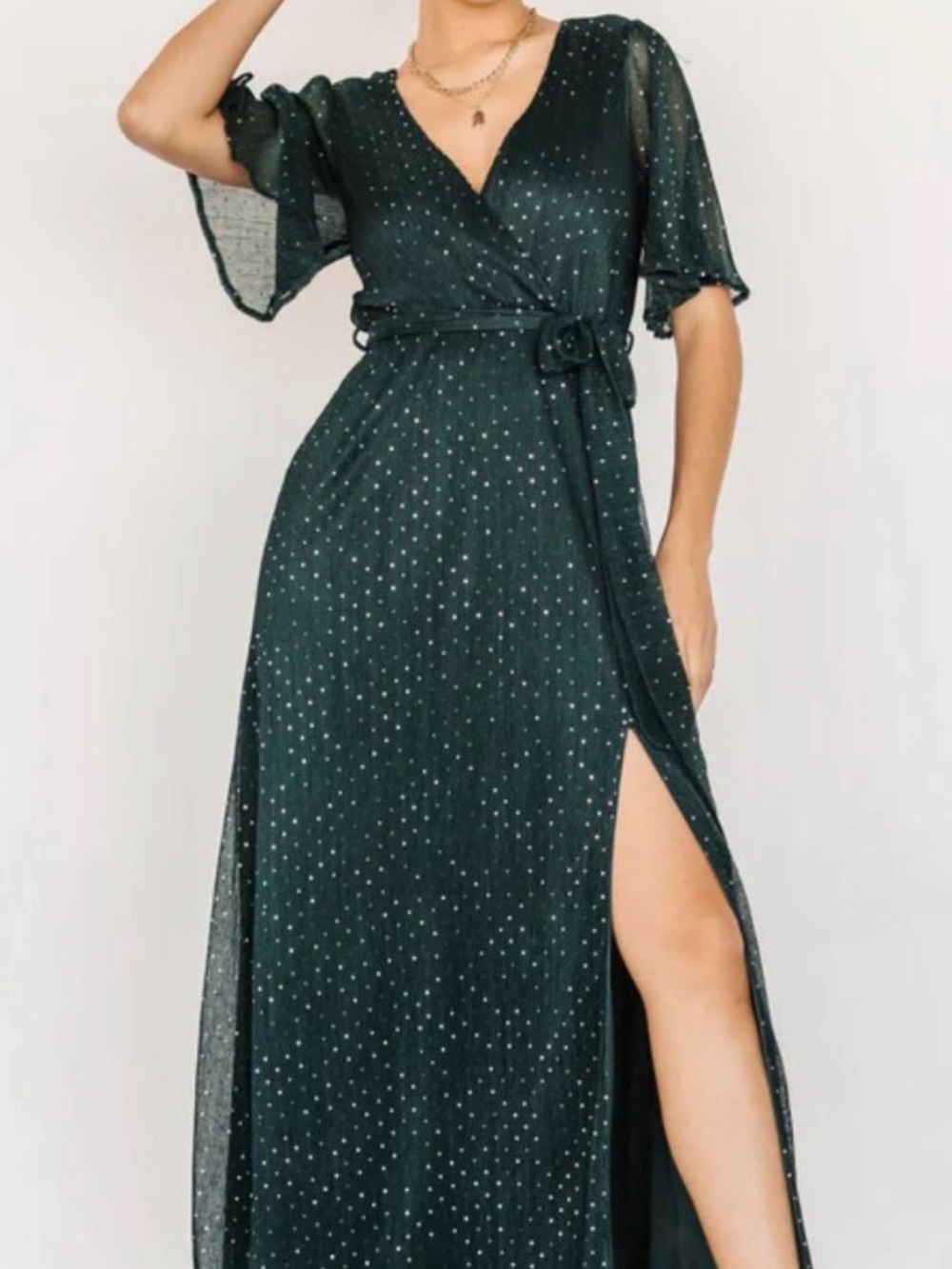 Baltic Born - 3X Grace Sparkle Gown in Emerald Green